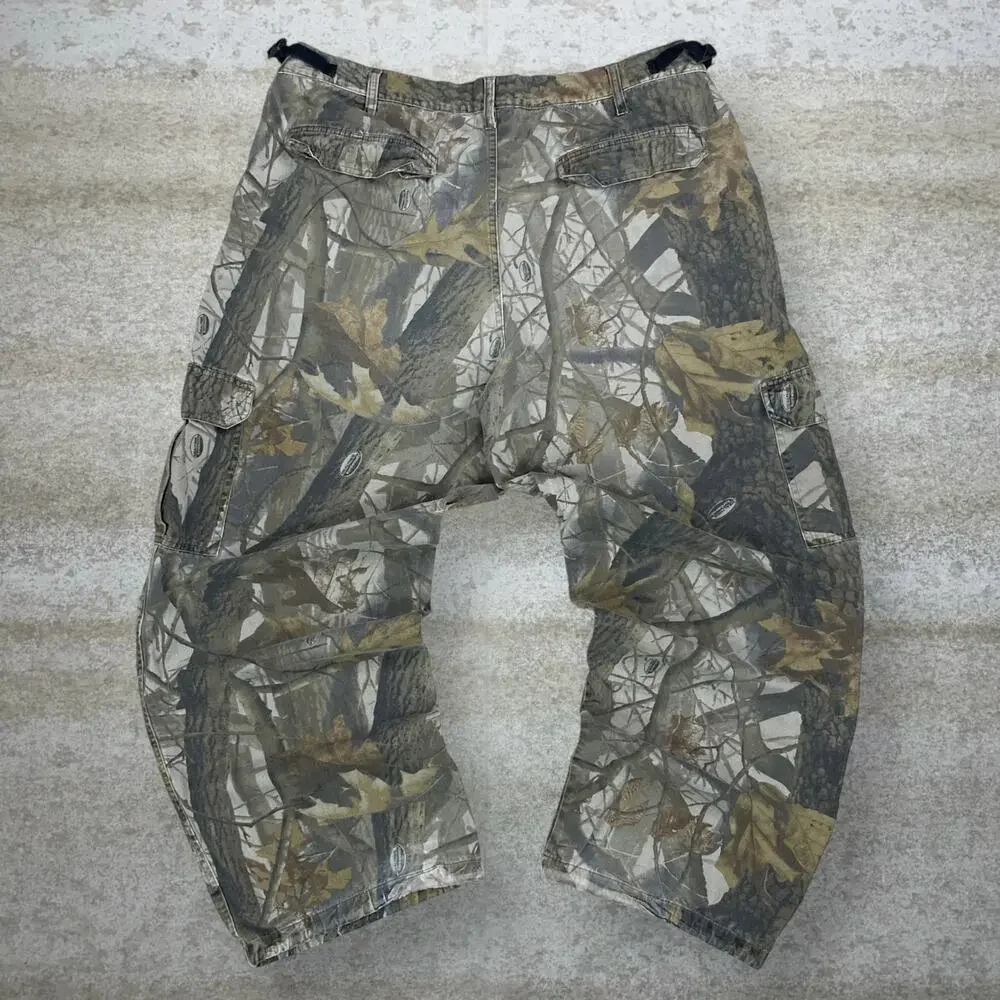 Vintage 90s Realtree Tactical Pants 40x30 Baggy Wide Leg Camo Cargos Woodland